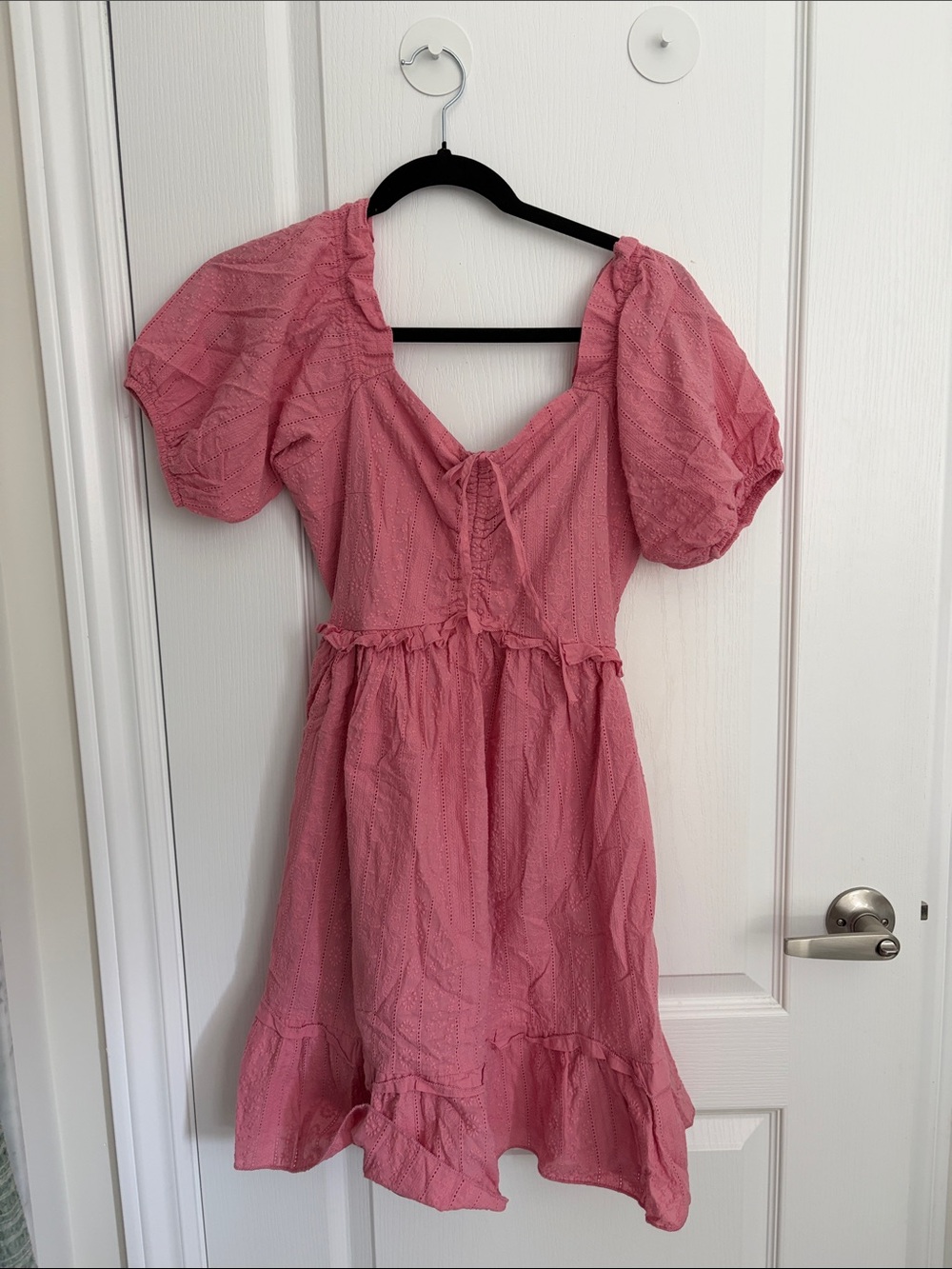 Rebellion Pink Puff Sleeve Mini Dress